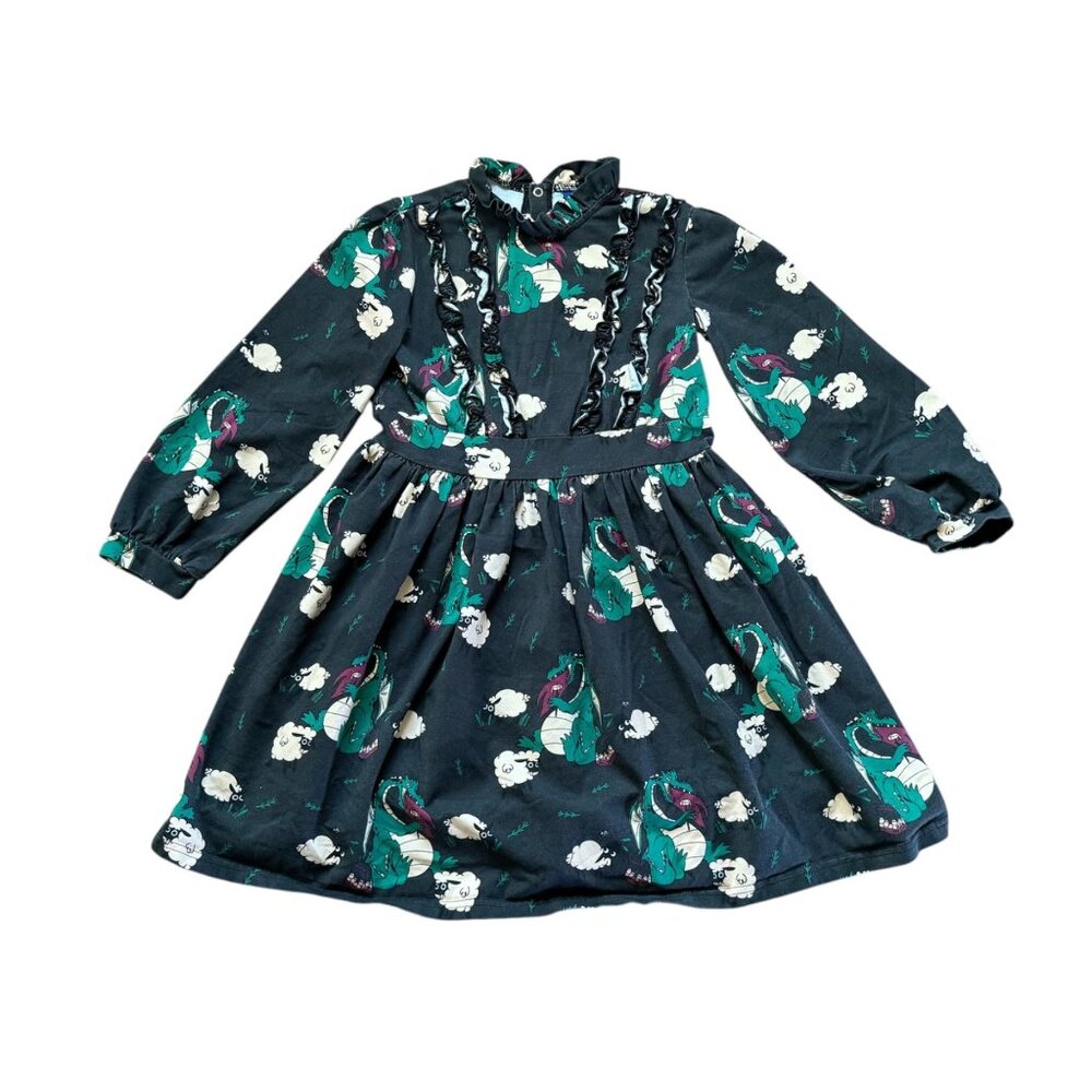 Raspberry Republic Organic Dragon Dress Sz 5-7Y